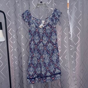 Band of the Free Floral Blue and White Dress